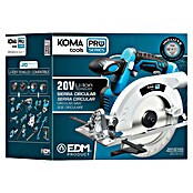 Koma Tools PRO Series Sierra circular de batería (20 V, 1 batería, 4 Ah, 3.800 r.p.m., Diámetro hoja de sierra: 165 mm) | BAUHAUS