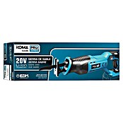 Koma Tools PRO Series Sierra de sable de batería (20 V, 1 batería, 2 Ah, Longitud de carrera: 25,4 mm, 2.800 /min) | BAUHAUS
