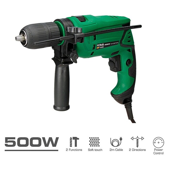 Koma Tools Taladro percutor 08700 (500 W, 2.600 r.p.m.) | BAUHAUS