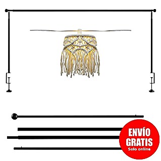 New Garden Guirnalda y barra decorativa Mykonos (Blanco, Metal, Redonda, 8 ud.)
