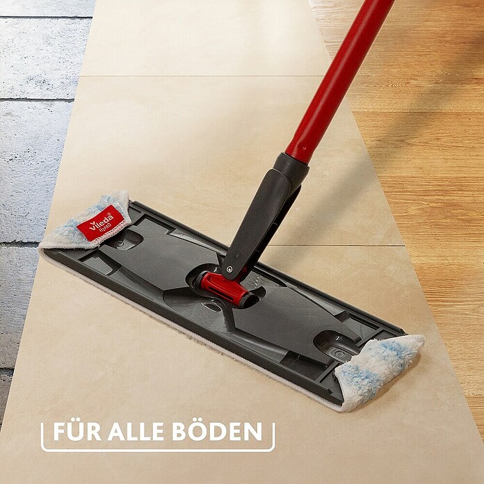 Vileda Reinigungssystem & Eimer H2PRO Flat Mop System (1 x Flachwischer, 1 x Eimer mit Zweitanksystem, 1 x Wischbezug) | BAUHAUS