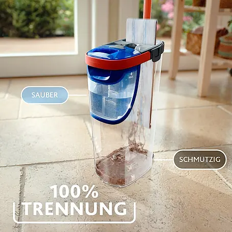 Vileda  Reinigungssystem & Eimer H2PRO Flat Mop System