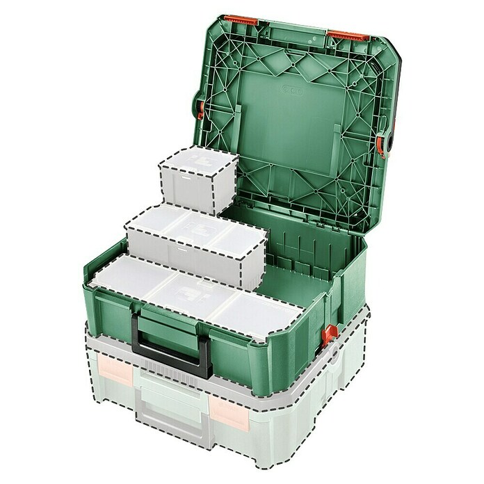 Bosch System Box Werkzeugkasten (L x B x H: 34,3 x 39 x 12,1 cm)