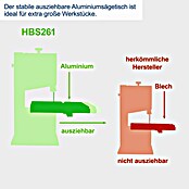 Scheppach Bandsäge HBS 261 (550 W, Durchlasshöhe: 130 mm, Durchlassbreite: 245 mm) | BAUHAUS