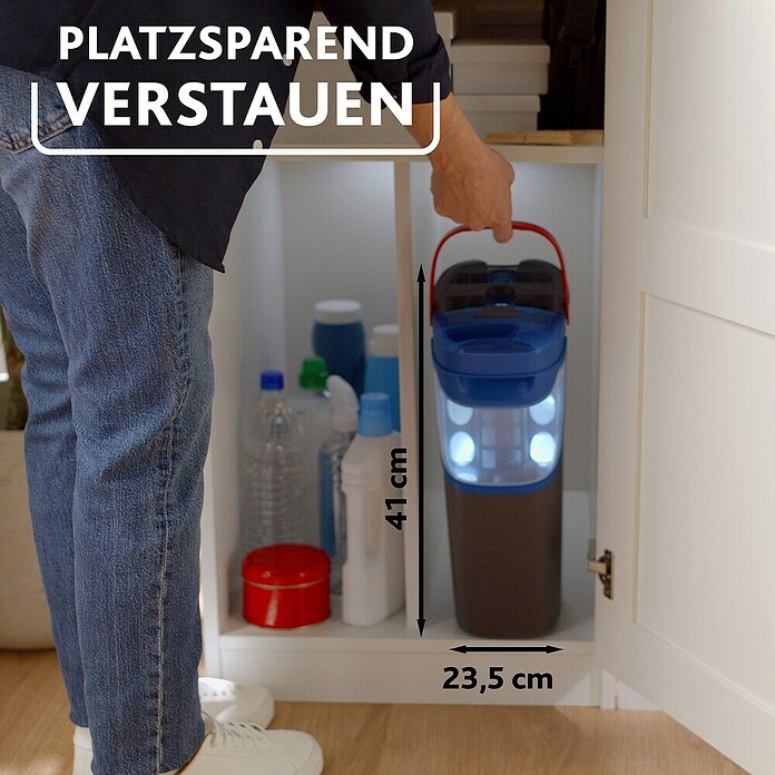 Vileda Reinigungssystem & Eimer H2PRO Flat Mop System (1 x Flachwischer, 1 x Eimer mit Zweitanksystem, 1 x Wischbezug) | BAUHAUS