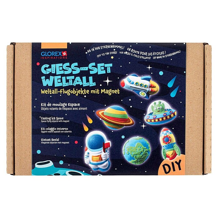 Glorex Bastel-Set Giess-Set Weltall (12 Stk., Bunt) | BAUHAUS