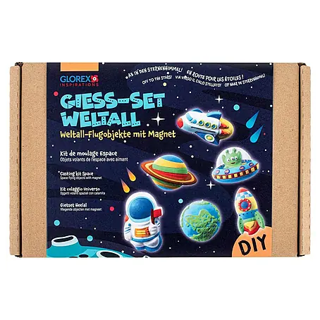 Glorex  Bastel-Set Giess-Set Weltall