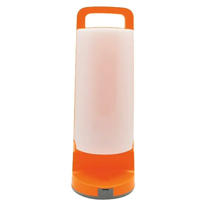 Lutec Lámpara decorativa solar LED Dragonfly - L x An x Al: 10,2 x 10,2 x 28,2 cm, Naranja, IP54 - Linterna de camping naranja con asa de transporte. Ideal para actividades al aire libre y emergencias, luz brillante.