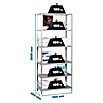 Simonrack Simonclassic Metallregal Comfort (H x B x T: 200 x 90 x 40 cm, Traglast pro Boden: 100 kg, Anzahl Böden: 6 Stk., Schrauben, Grau) | BAUHAUS