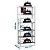Simonrack Simonclassic Estantería metálica Comfort Plus (Al x An x Pr: 200 x 100 x 50 cm, Capacidad de carga por balda: 100 kg, Número de baldas: 6 ud., Atornillado, Gris) | BAUHAUS