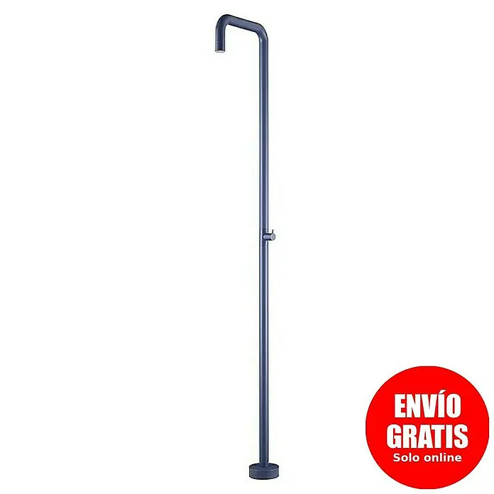 Imex Poolimex Ducha de piscina Utah - 236 cm, Acero inoxidable, Azul océano - Elegante ducha de exterior autoportante para jardín o patio. Construcción robusta para un uso exterior duradero y con estilo.