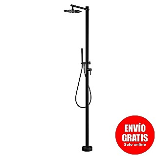 Imex Poolimex Ducha de piscina Kansas (220 cm, Acero inoxidable, Negro mate)
