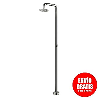 Imex Poolimex Ducha de jardín Oregon (235 cm, Acero inoxidable, Cromo)