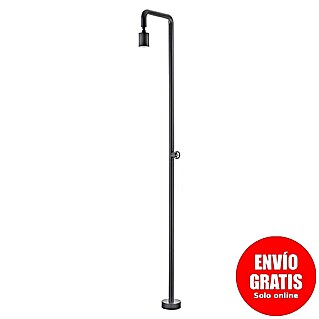 Imex Poolimex Ducha de jardín Pool (235 cm, Acero inoxidable, Gris cobalto)