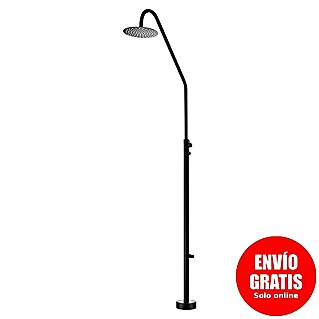Imex Poolimex Ducha de jardín Dakota (232 cm, Acero inoxidable, Negro mate)