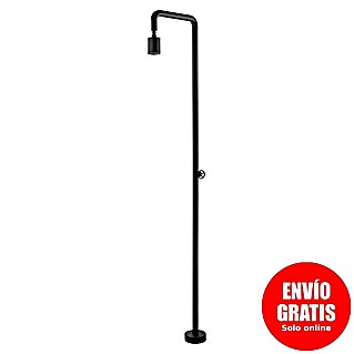 Imex Poolimex Ducha de jardín Pool (235 cm, Acero inoxidable, Negro mate)