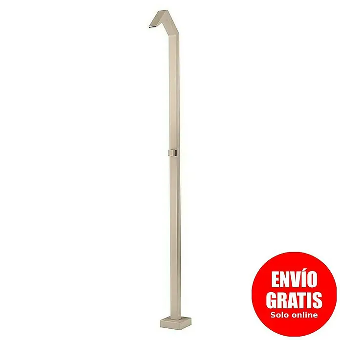 Imex Poolimex Ducha de piscina Niagara - 218 cm, Acero inoxidable, Moka - Ducha exterior independiente de metal con un diseño moderno para tu jardín o patio. Duradera y elegante, ideal para refrescarte al aire libre.