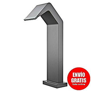 Imex Poolimex Cascada de agua Niagara (L x An x Al: 5,5 x 15 x 68 cm, Acero inoxidable, Gris cobalto)