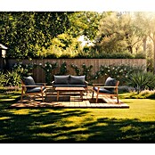 Sunfun Conjunto de muebles Edis (4 pzs., Madera de acacia, Marrón/Antracita) | BAUHAUS
