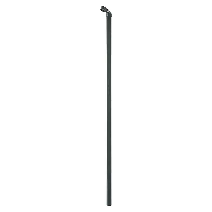 Floraworld Zaunstrebe - Länge: 120 cm, Durchmesser: 34 mm, Anthrazit - Dunkelgraue zylindrische Stange mit einem abgewinkelten, verstellbaren Kopf zur Befestigung von Vorrichtungen.