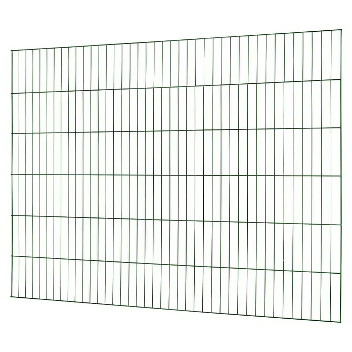 Floraworld Mattenzaun - B x H: 200 x 150 cm, Moosgrün, Einstabmattenzaun - Grünes Drahtgeflechtzaun-Panel mit vertikalen und horizontalen Drähten.