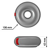 Walteco Stoper za vrata Doornut  (Ø x V: 106 x 42 mm, Srebrna) | BAUHAUS