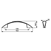 Walteco Meubelgreep Jamo (Gatafstand: 128 mm, Overige, Mat zwart) | BAUHAUS