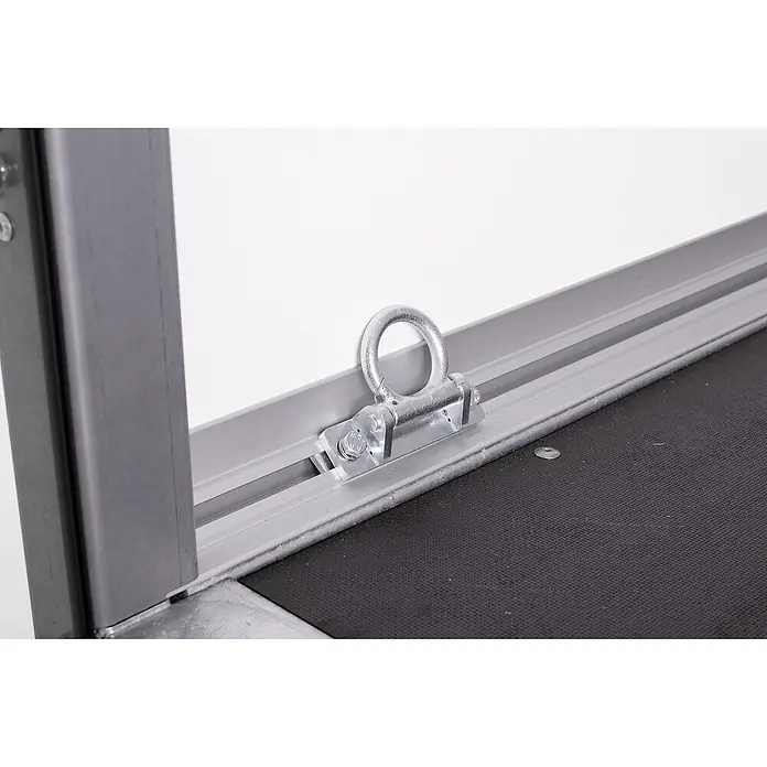 Stema Kofferanhänger P-Box 2000 - Nutzlast: 1.298 kg, Doppelachser, Kasteninnenmaß: 305 × 157 x 184 cm - Verzinkter Zurring an Aluminiumschiene zur Ladungssicherung.