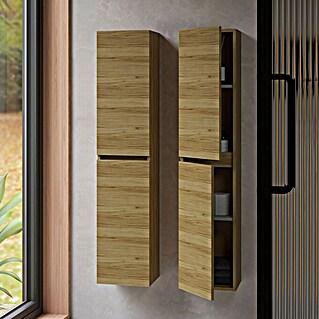 Armario colgante Inter (An x Pr x Al: 30 x 24,6 x 140 cm, Roble wuaira, Efecto madera)