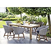 Sunfun Pauline Gartensessel (Bambus Grey, Polyrattan, Breite: 62 cm)