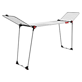Vileda Tendedero con alas Infinity Flex extensible (Longitud cuerda de tender: 30 m, L x An x Al: 304 x 56 x 128 cm, Blanco)