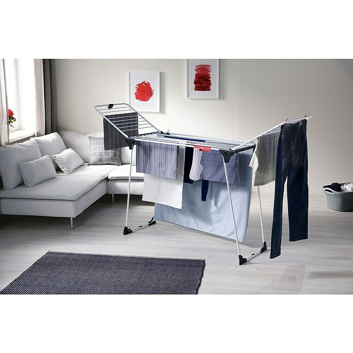 Vileda Tendedero con alas Magnum (Longitud cuerda de tender: 24 m, Blanco) | BAUHAUS