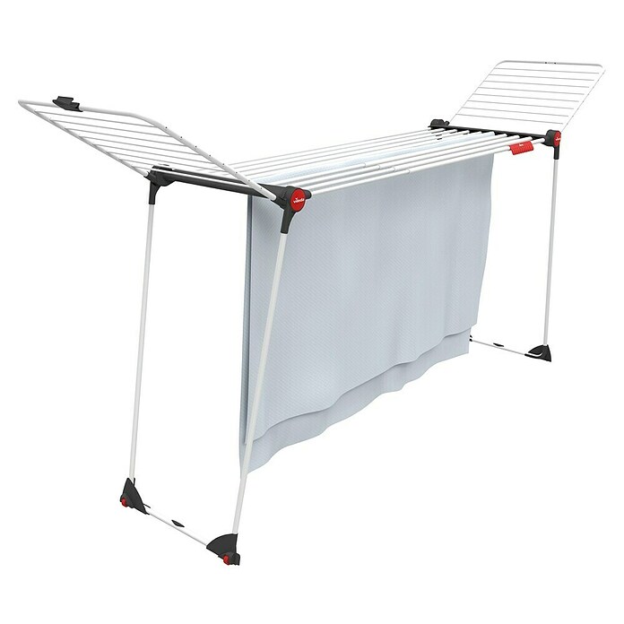 Vileda Tendedero con alas Infinity Flex extensible (Longitud cuerda de tender: 30 m, L x An x Al: 304 x 56 x 128 cm, Blanco) | BAUHAUS