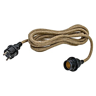 New Garden Cable textil para guirnalda Arteixo (Marrón, 5 m)