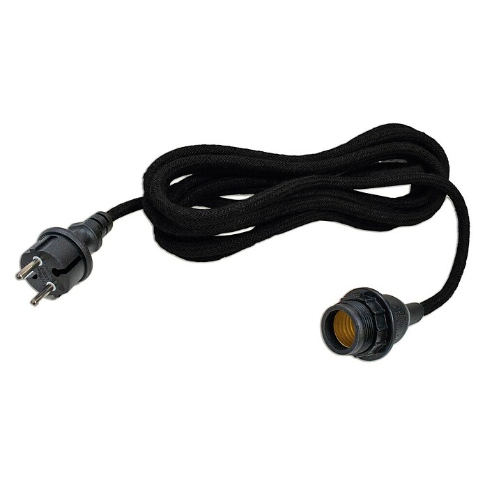 New Garden Cable textil para guirnalda Arteixo (Negro, 5 cm) | BAUHAUS