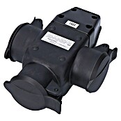 EDM Base aérea de goma triple (Negro, 16 A) | BAUHAUS