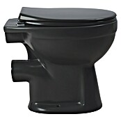 Sanicomfort Stand-WC Anthrazit Matt (Spülrandlos, Ohne Spezialglasur, Spülform: Tief, WC Abgang: Waagerecht, Anthrazit) | BAUHAUS