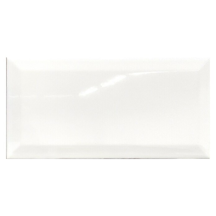 Revestimiento de pared Bisel (10 x 20 cm, Blanco, Brillante) | BAUHAUS