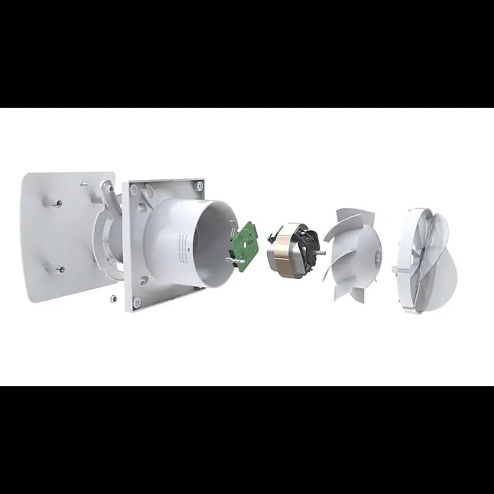Bosch Wandventilator Fan 1500 - Weiß, 10 cm - Badlfter FAN 1500W100 | Aufbau