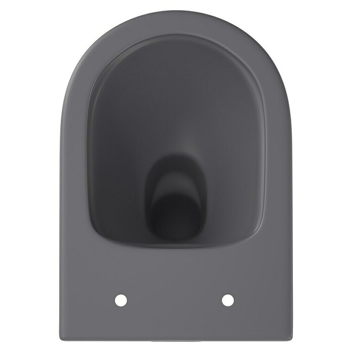 Wand-WC-Set Nakia (Spülrandlos, Ohne Spezialglasur, Spülform: Tief, WC Abgang: Waagerecht, Grau) | BAUHAUS