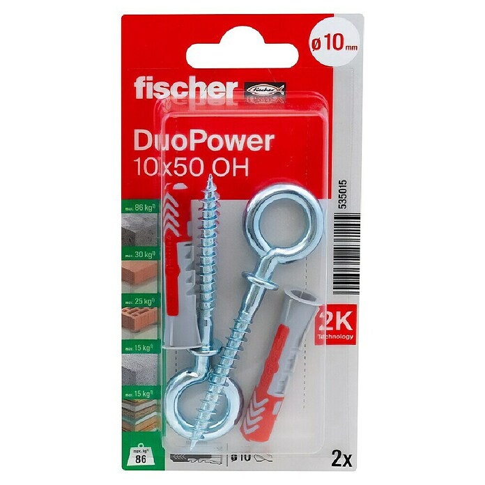 Fischer Univerzalne tiple Duo Power OH NK  (Ø x D: 10 x 50 mm, 2 Kom.) | BAUHAUS