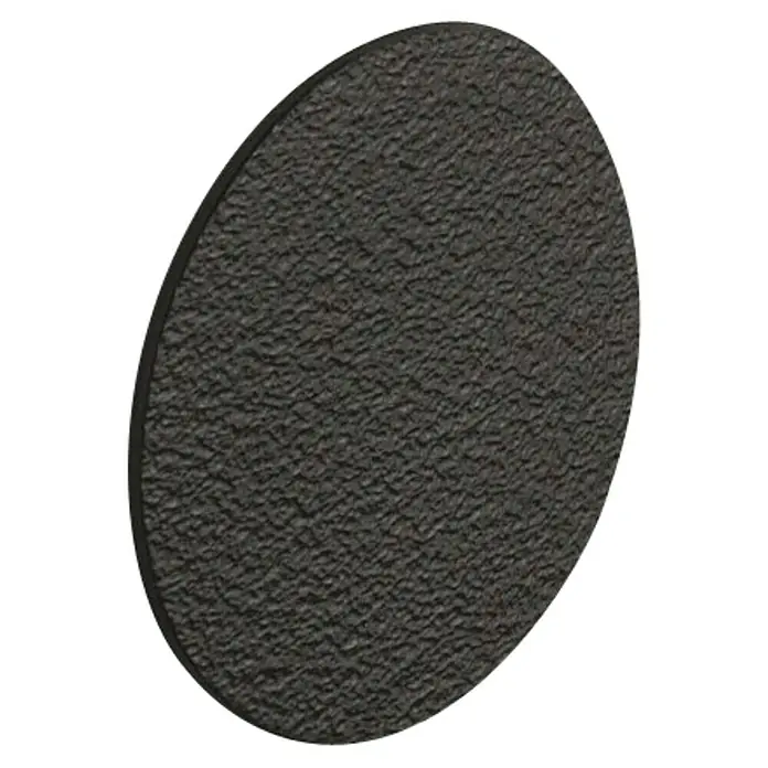 Stabilit Abdeckkappe - Durchmesser: 14 mm, Schwarz - Nahaufnahme einer runden, schwarzen Antirutschmatte mit texturierter Oberfläche. Ideal für den sicheren Halt von Gegenständen.