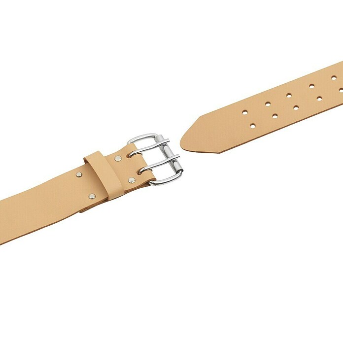 Gürtel (135 cm, Doppelte Gürtelschnalle, Leder)