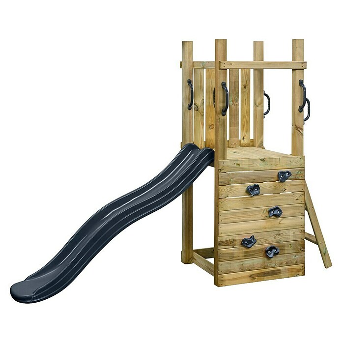 Swing King Otroški igralni stolp Irma  (Do x Š x V: 235 x 70 x 175 cm, Antracit tobogan) | 8305 - Kinderspielgeräte Holz | ICHA - Kinderspielgeräte | ICH - Kinderspielgeräte | IC - Freizeit im Garten | I - Stadtgarten | BAUHAUS