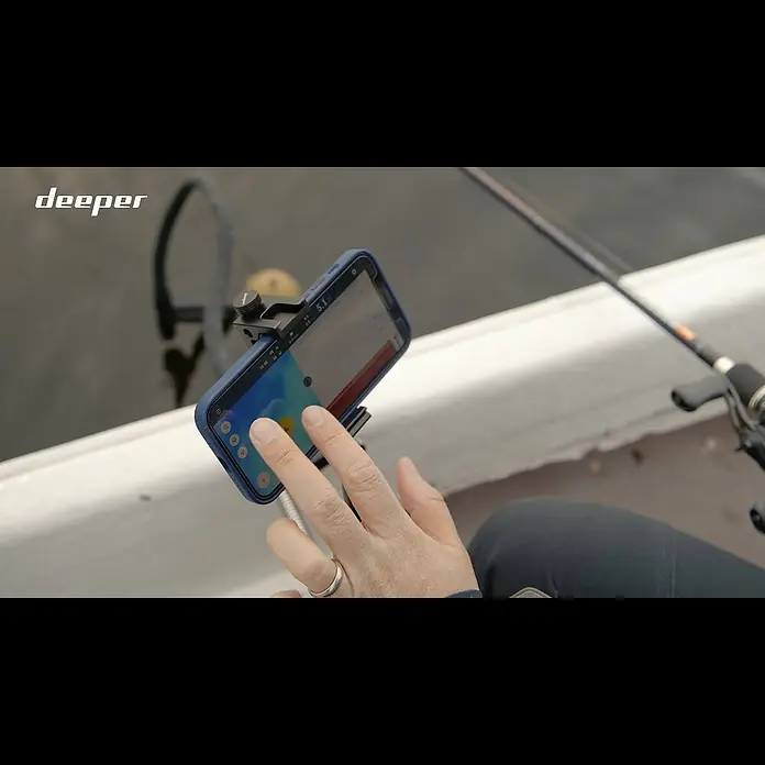 Deeper Smartphone-Halter für Boot und Kajak - Passend für: 65 mm/2,6 " - 95 mm/3,7" Smartphone - Deeper Smartphone Mount: How to Use on Boat