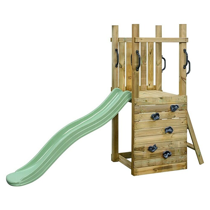 Swing King Otroški igralni stolp Irma  (Do x Š x V: 235 x 70 x 175 cm, Pastelno zelen tobogan) | 8305 - Kinderspielgeräte Holz | ICHA - Kinderspielgeräte | ICH - Kinderspielgeräte | IC - Freizeit im Garten | I - Stadtgarten | BAUHAUS