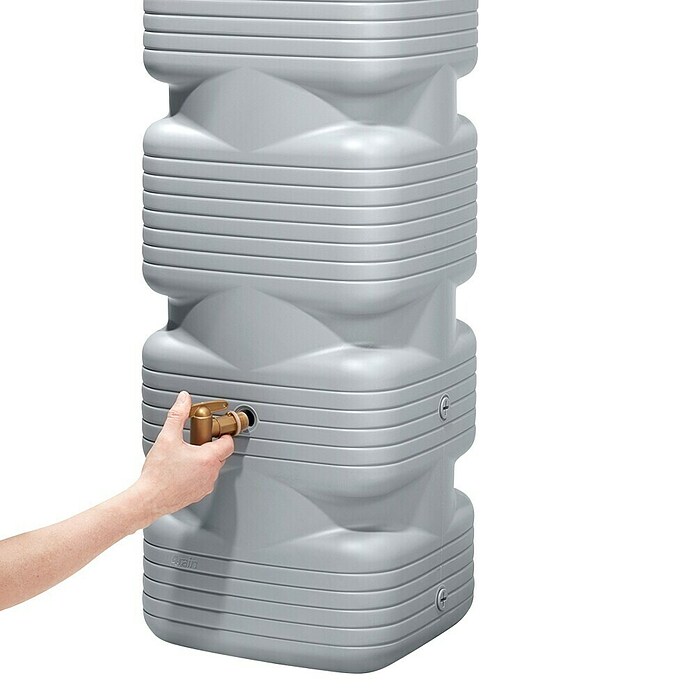 4rain Wandtank Quadro (270 l, Betongrau) | BAUHAUS