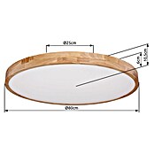 Globo Okrugla stropna LED svjetiljka  (60 W, Ø x V: 80 x 10,5 cm, Raznobojno) | BAUHAUS