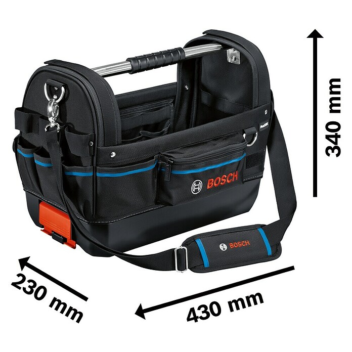 Bosch Professional Torba za orodja GWT 20  (Do x Š x V: 50 x 30 x 35 cm) | 1917 - Werkzeug-Taschen | BADK - Werkzeug-Behältnisse | BAD - Handwerkzeuge | BA - Handwerkzeuge | B - Werkz/Masch/Maschzubeh/Auto | BAUHAUS