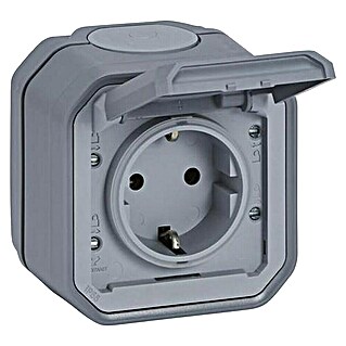 Legrand Feuchtraumleitung Plexo New (Grau, IP44, Aufputzmontage)